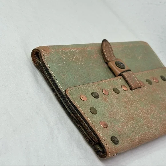 PATRICIA NASH Colli Studded Distressed Wallet